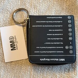 MM6 Maison Margiela Black Zip Wallet NEW without box